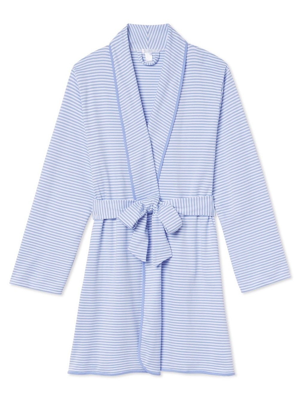 Lake Pajamas Pima Short Robe in Hydrangea